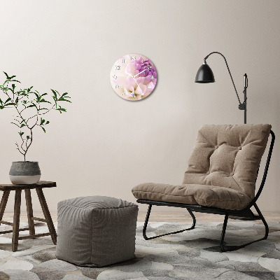 Reloj redondo pared Dalia blanca