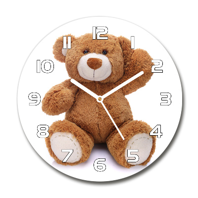 Reloj de pared redondo Oso de peluche