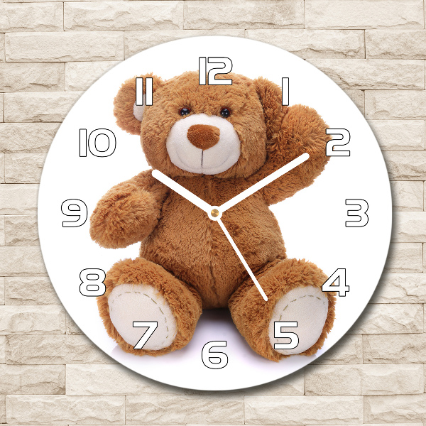 Reloj de pared redondo Oso de peluche