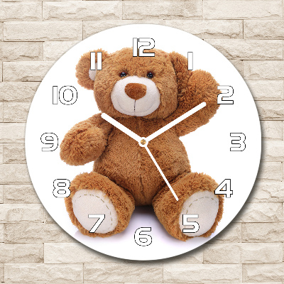 Reloj de pared redondo Oso de peluche