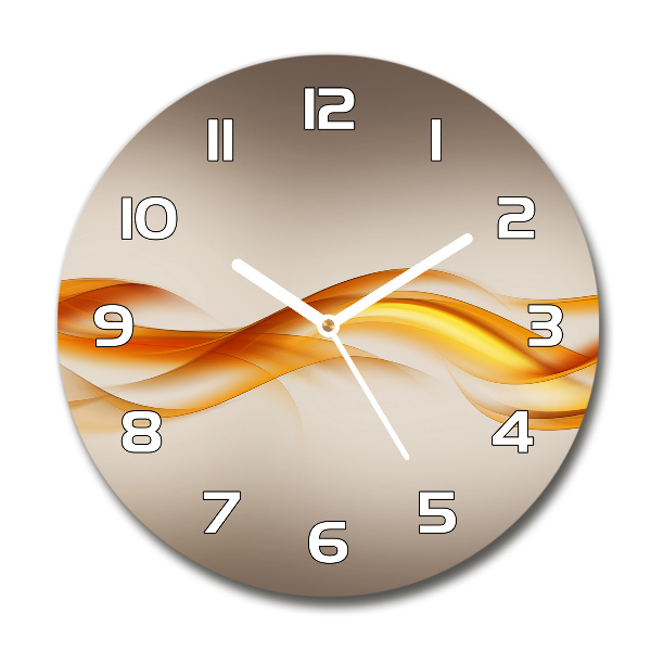 Reloj redondo pared Ondas abstractas