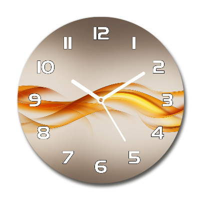 Reloj redondo pared Ondas abstractas