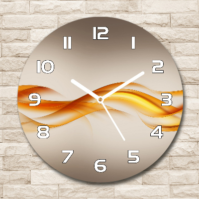 Reloj redondo pared Ondas abstractas