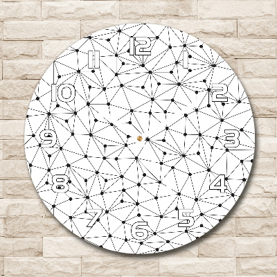 Reloj de pared redondo Líneas y círculos