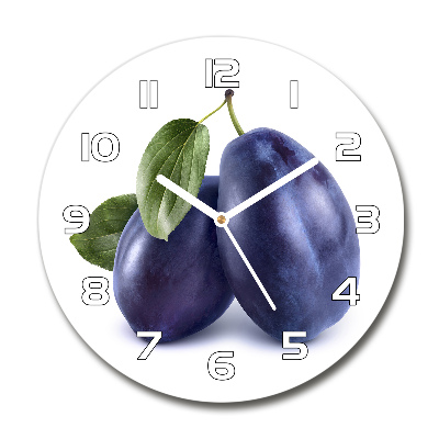 Reloj de pared redondo Ciruelas