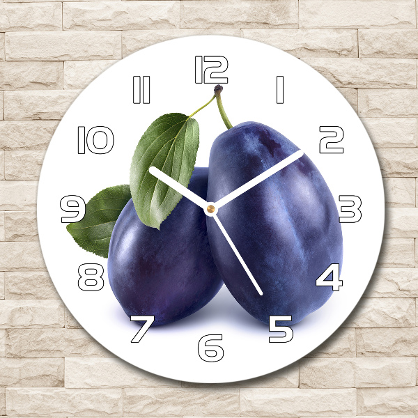 Reloj de pared redondo Ciruelas