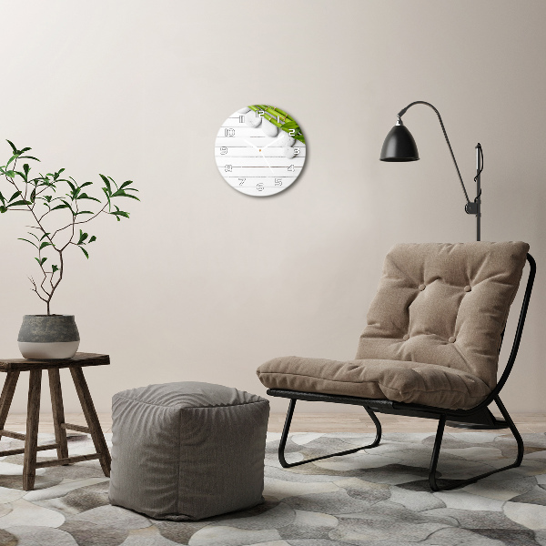 Reloj redondo pared Bambú