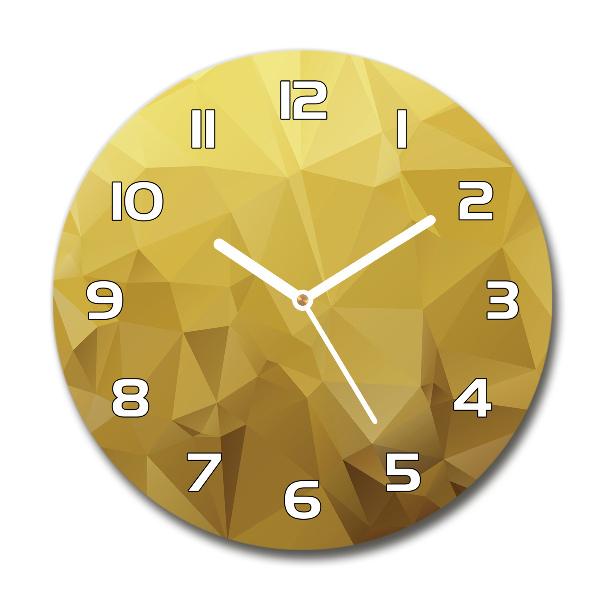 Reloj de cristal redondo Fondo abstracto