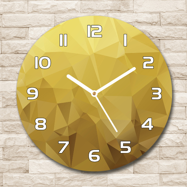 Reloj de cristal redondo Fondo abstracto