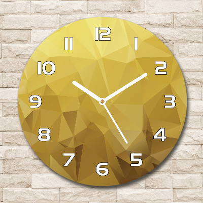 Reloj de cristal redondo Fondo abstracto