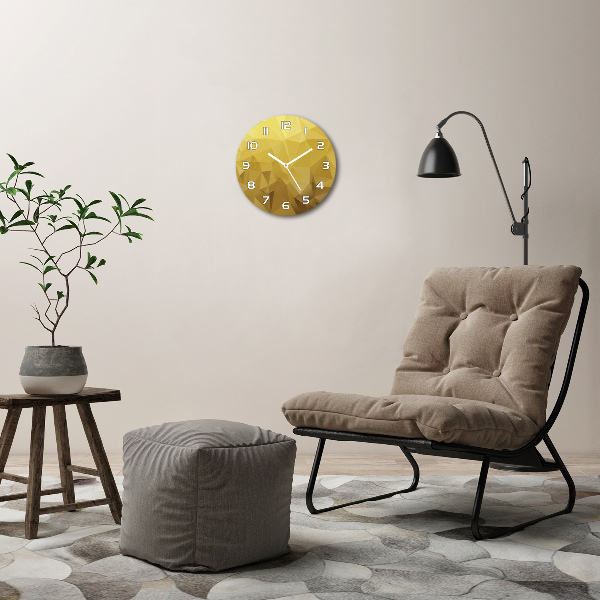 Reloj de cristal redondo Fondo abstracto