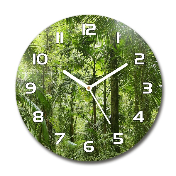 Reloj redondo pared Bosque tropical