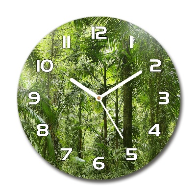 Reloj redondo pared Bosque tropical