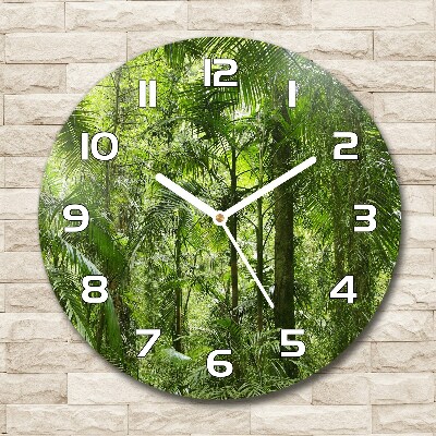 Reloj redondo pared Bosque tropical
