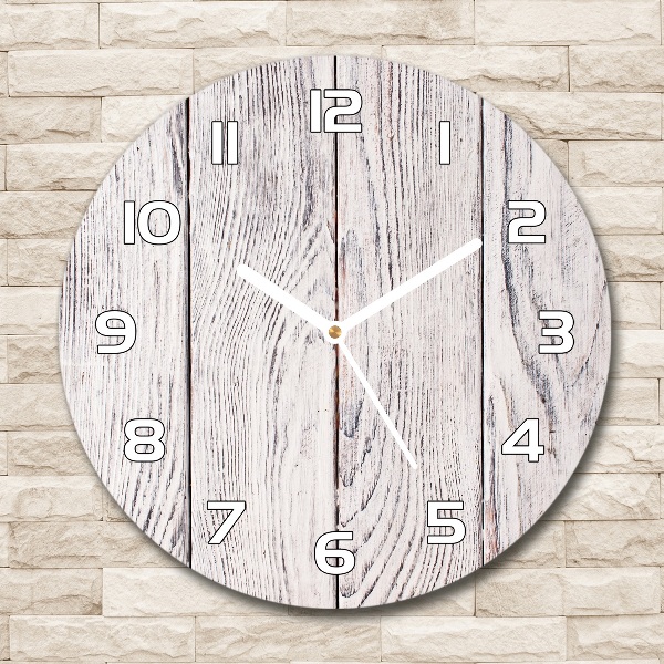 Reloj redondo pared Pared de madera