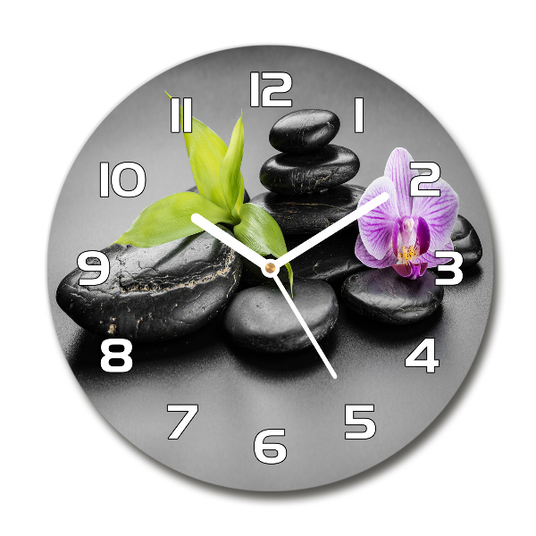 Reloj de pared redondo Piedras zen