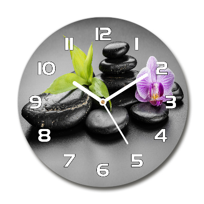 Reloj de pared redondo Piedras zen
