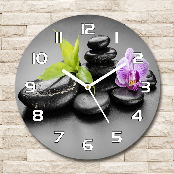 Reloj de pared redondo Piedras zen