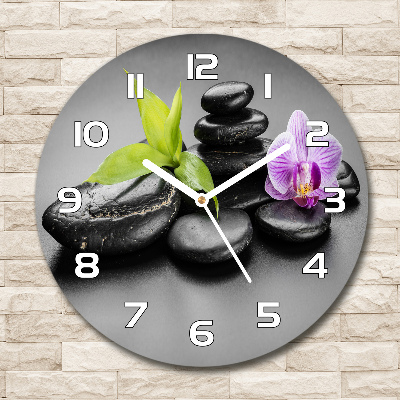 Reloj de pared redondo Piedras zen