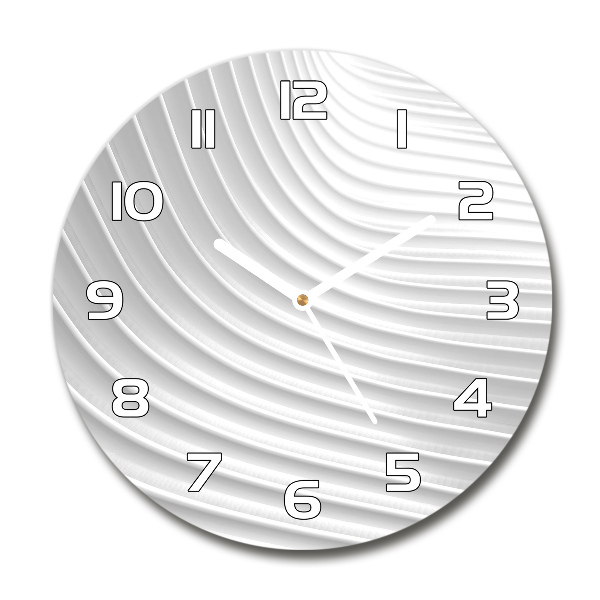Reloj de pared redondo Líneas abstractas