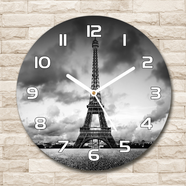 Reloj de pared redondo Torre Eiffel de París