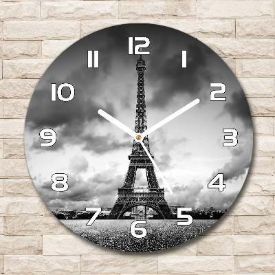 Reloj de pared redondo Torre Eiffel de París