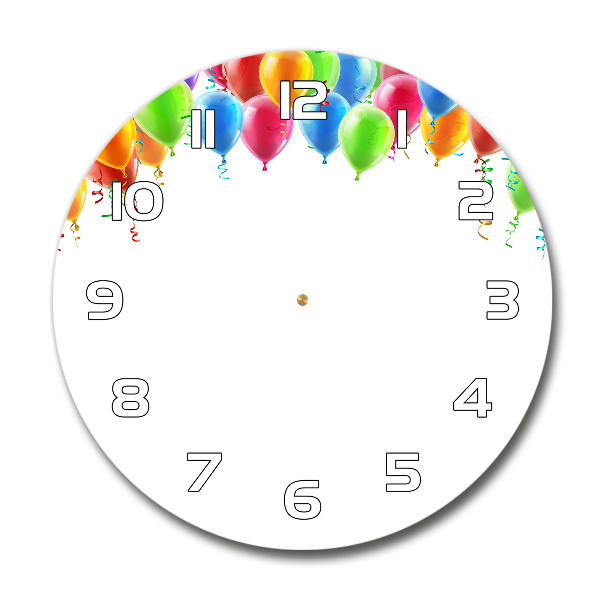 Reloj redondo pared Globos de colores