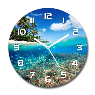 Reloj redondo pared Arrecife de coral