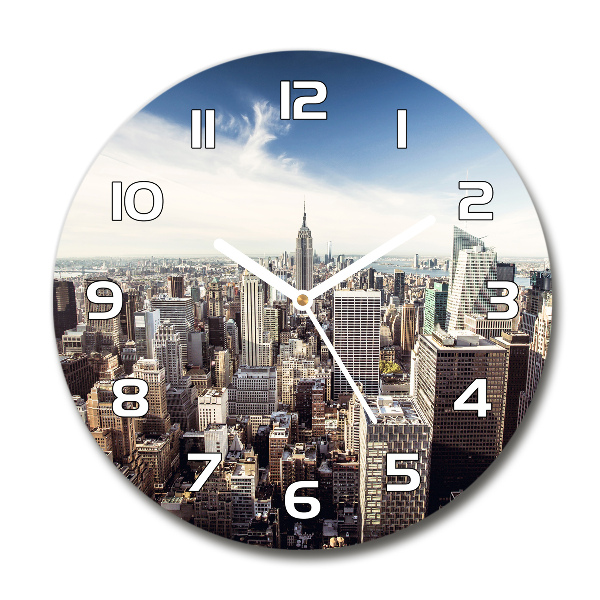 Reloj de pared redondo Nueva York