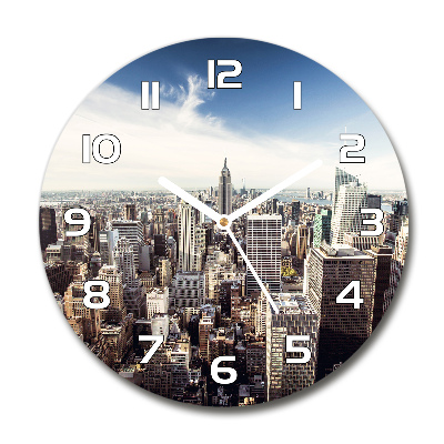Reloj de pared redondo Nueva York