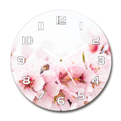 Reloj redondo pared Flores de cerezo