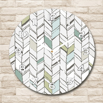 Reloj redondo pared Patrón de espiga