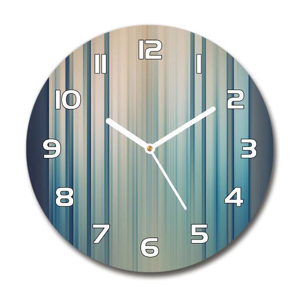 Reloj redondo pared Rayas azules