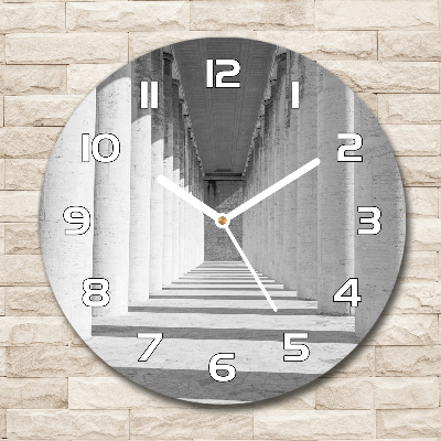 Reloj de cristal redondo Corredor