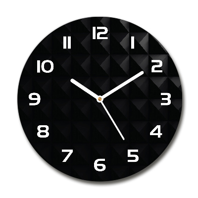 Reloj de cristal redondo Fondo abstracto