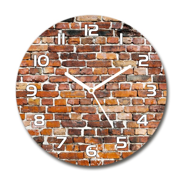 Reloj de pared redondo Pared de ladrillos