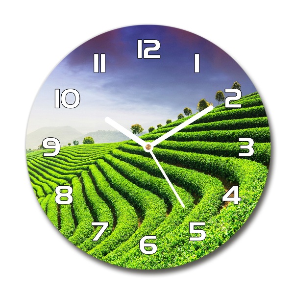 Reloj de pared redondo Plantación de té