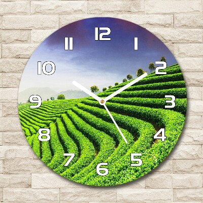 Reloj de pared redondo Plantación de té