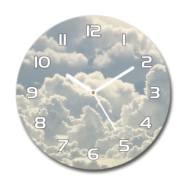 Reloj redondo pared Nubes