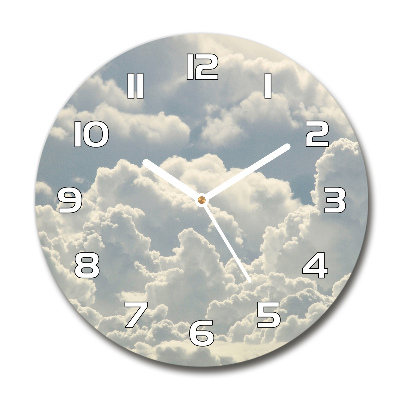 Reloj redondo pared Nubes