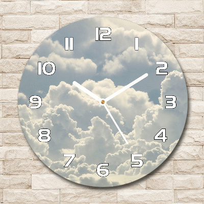 Reloj redondo pared Nubes