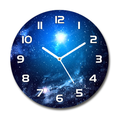 Reloj de cristal redondo Nebulosa