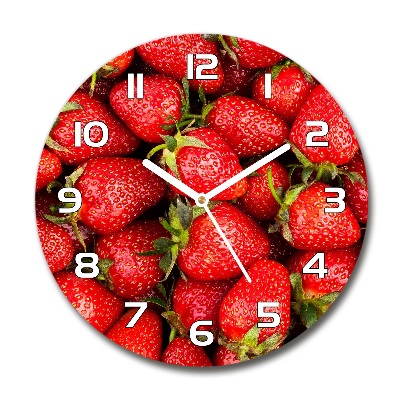 Reloj redondo pared Fresas