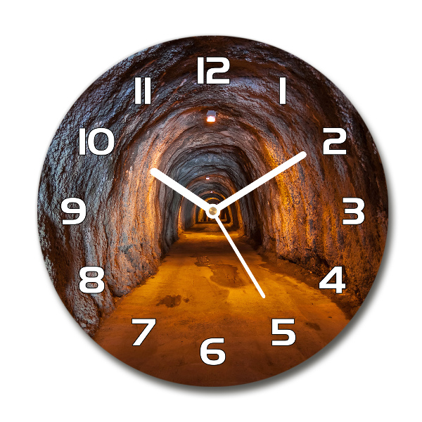 Reloj redondo pared Túnel subterráneo