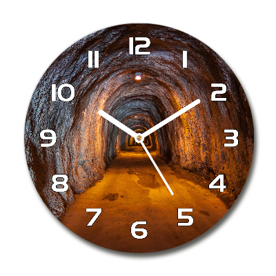 Reloj redondo pared Túnel subterráneo