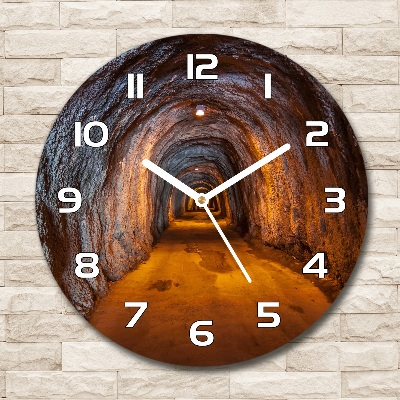 Reloj redondo pared Túnel subterráneo