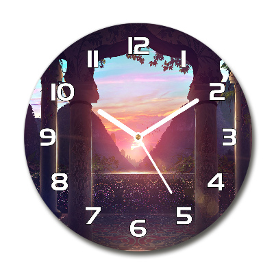 Reloj redondo pared Arquitectura oriental