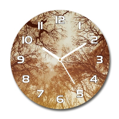 Reloj de cristal redondo Bosque