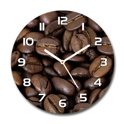 Reloj de pared redondo Granos de café