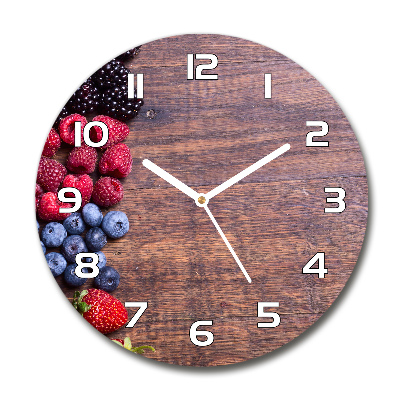Reloj de pared redondo Frutos del bosque